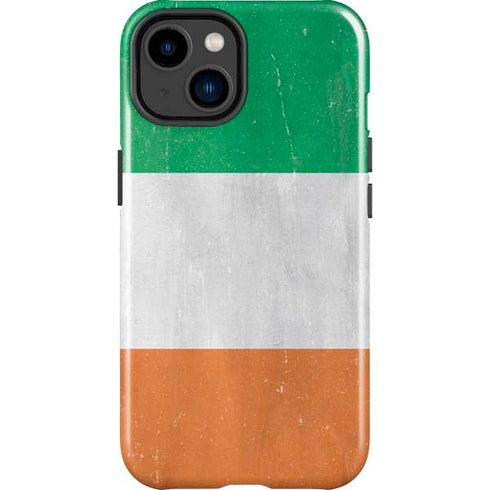 Ireland Flag Distressed iPhone 14 Plus Impact Case